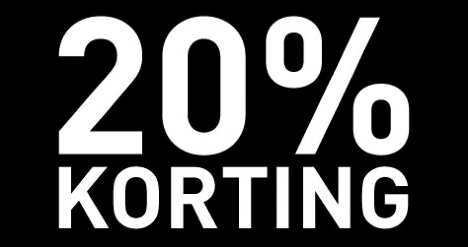 De hele maand mei 20% korting